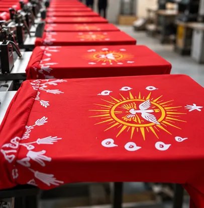 Camisetas estampadas por serigrafia na produção da Perfect Silk